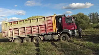 TATRA V BAHNĚ / TATRA IN MUD - MOKRÉ SILÁŽE BPS.  CLAAS  XERION + JAGUAR + TATRA PHOENIX + TATRA 815