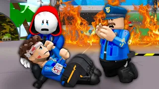 ROBLOX Brookhaven 🏡RP - FUNNY MOMENTS: Brave Police Escape: JAILBREAK in Brookhaven | Tozozo Roblox