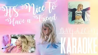KARAOKE! It’s Nice to Have a Friend (Taylor Swift) 🎤🎹🎺  COVER PIANO/TRUMPET TUTORIAL 💓💓