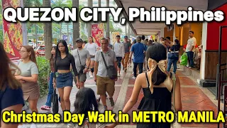 QUEZON CITY - CHRISTMAS DAY TOUR | Walking in Metro Manila, Philippines DECEMBER 25