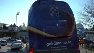 Napad na službeni bus Dinama u Splitu! #Dinamoiznadsvih