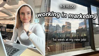 work week in my life in marketing | 9-5 vlog | *STARTING A NEW JOB*