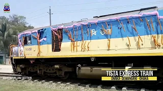 Dhaka to Dewanganj Luxurious Train Tista Express of Bangladesh Railway