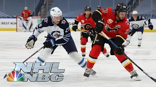 NHL Stanley Cup Qualifying Round: Jets vs. Flames | Game 1 EXTENDED HIGHLIGHTS | NBC Sports