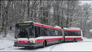 Rozloučení s trolejbusy Škoda 22Tr v Brně | 22.1. 2023