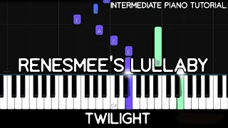 Twilight - Renesmee's Lullaby (Intermediate Piano Tutorial)