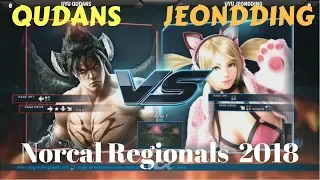 QUDANS (Devil Jin) vs JEONDDING (Lucky Chloe) | NORCAL REGIONALS 2018 TOP 8
