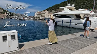 Bonifacio Corsica France June 2023 walk tour 4k  tourist train