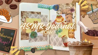 ASMR | Cafe ☕️🥐| Creative Journal | No Music | No Talking