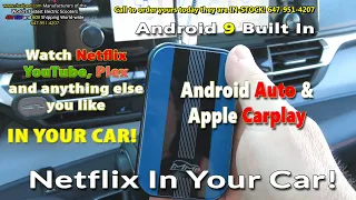 Watch Netflix In Your Car! Watch YouTube and Amazon Prime Video as well with Android 9 MMB 2 Device!