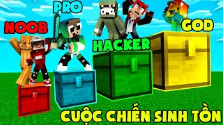 MINI GAME : CUỘC CHIẾN SINH TỒN RƯƠNG NOOB Vs PRO Vs HACKER Vs GOD ** AI SẼ NHẶT ĐƯỢC ĐỒ VIP NHANH ?