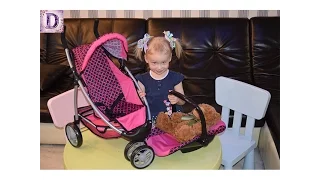 Коляска для Маши и Медведь распаковываем играем Stroller for Masha and the Bear unpack play