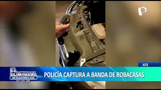 Ate: PNP captura banda de peligrosos robacasas