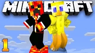 Minecraft Survival: THE BEGINNING! - (Skyblock Episode 1) - w/Preston & Choco