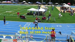 7AAAAAAA Boys 4x200 meters 2023 State Championship