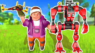 СОЗДАЛ НОВУЮ ВЕРСИЮ ЛЕТАЮЩИХ ДРОНОВ С ИИ | Scrap Mechanic