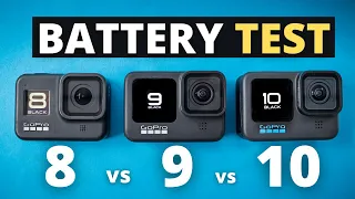 GoPro 10 Battery Life Test and Overheating vs GoPro 9 vs GoPro 8