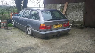 BMW E34 TDS 2.5 Diesel Exhaust Sound