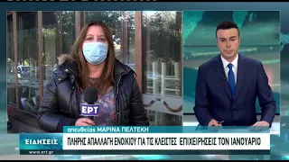 Ικανοποιημένοι οι επιχειρηματίες από τα μέτρα στήριξης | 03/01/2021 | ΕΡΤ