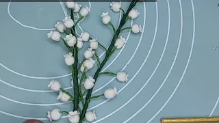 How to make a lily of the valley in sugar ||Gumpaste lily of the valley tutorial