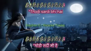 Aankhon Se Tune Ye Kya Keh Diya - Karaoke with female voice - Highlighted lyrics