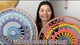 Mandala colorida passo a passo!