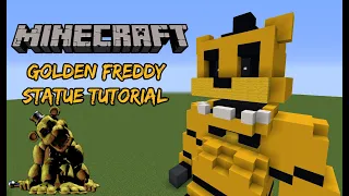 Minecraft Tutorial RE-DO: Golden Freddy Statue (Five Nights at Freddy's)