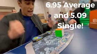 My First Sub-7 Official Average! | 6.95 Official PR 3x3 Average and 5.09 PR Single