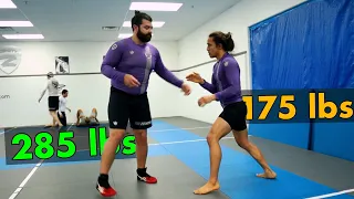 175 lb Jiu Jitsu Purple Belt VS 285 lb Wrestler