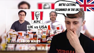 British Guy Reacting to US vs UK KFC | Food Wars