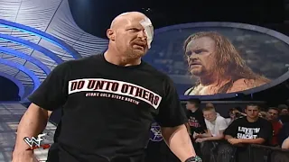 Stone Cold Returns From The Hospital To Confront The Undertaker 5/3/2001