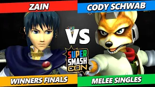 SSC 2023 Winners Finals - Zain (Marth) Vs. Cody Schwab (Fox) Smash Melee Tournament