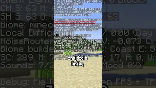 Jak znaleźć SKARB w Minecraft Java #shorts