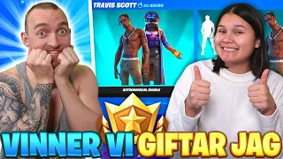 JAG GIFTAR MIN FLICKVÄN VAD SOM HELST OM VI VINNER I FORTNITE