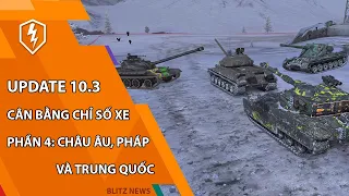 Cân bằng xe tăng Châu Âu, Pháp và Trung Quốc phiên bản 10.3 | World Of Tanks Blitz