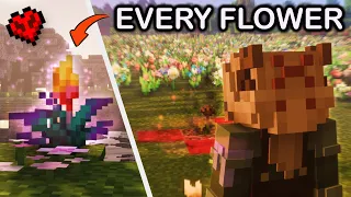 I Built a Garden for EVERY FLOWER in Hardcore Minecraft