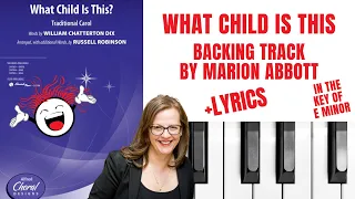 What Child Is This - Backing Track & Lyrics 🎹 *Eminor*