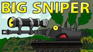 "Big sniper - First Collision" Cartoon about tanks