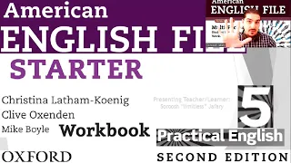 American English File 2nd Edition Starter Workbook Part 5 Practical English