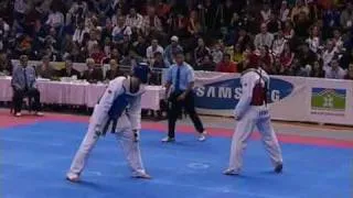 European Taekwondo Qualification Tournament for Beijing Olympic Games Istanbul Male over 80 kg Greece vs Italy Round 1