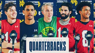 Quarterbacks Press Conference  | Fall Camp (8.5.23) | Notre Dame Football