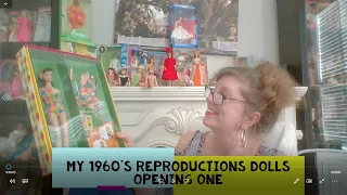 UNBOXING 1990's Barbie Doll Vintage Reproduction Color Magic Comparing original to repros 60's 70's