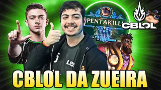 MAIOR 1V9 da HISTÓRIA e PENTAKILL do SUPER CLEBER - CBLOL DA ZUEIRA