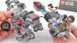 LEGO Star Wars: Ski Speeder vs. First Order Walker Microfighters 75195 - Let's Build!