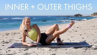 20 Min Inner + Outer Thighs Slimming Workout (Lying Down Exercises Only, No Equipment)