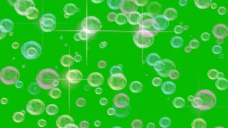 Bubble Green Screen Overlay  Effect HD Animation Футаж мыльные пузыри