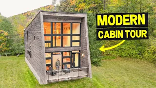 ICONIC MODERN CABIN w/ UNIQUE EXTERIOR DESIGN! (Full Airbnb Tour)