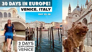 3 DAYS IN VENICE! Exploring the City of LOVE | Milan | Venice | Vlog | 30 Days In Europe Days 23-26