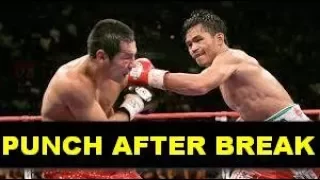 Cheating Punch after the break - Barrera vs Pacquiao fight - Part II