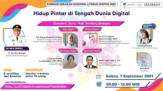 Literasi Digital - Hidup Pintar di Tengah Dunia Digital (Kab. Serdang Bedagai, 07/09/2021)